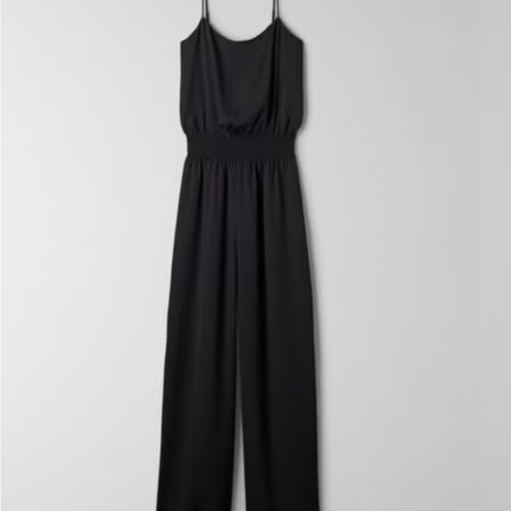 Wilfred Black Jumpsuit with Wide-Leg Design